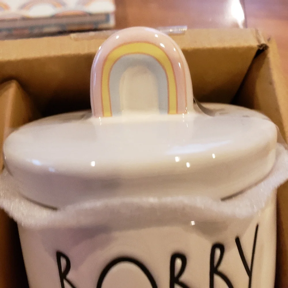 Rae Dunn Small Rainbow Knob Canister Set - Picture 5 of 8